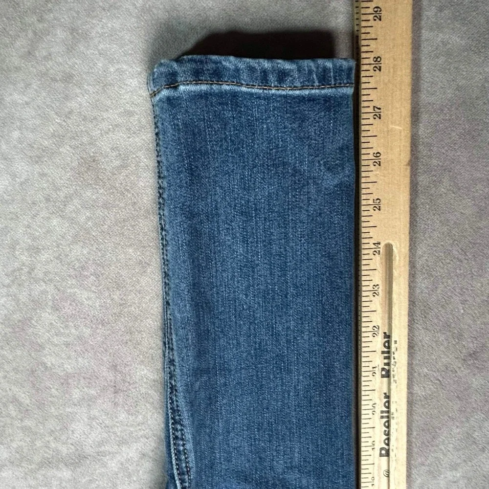 We The Free Free People High Rise Seamed Skinny Jeans Blue 28 OB1047643